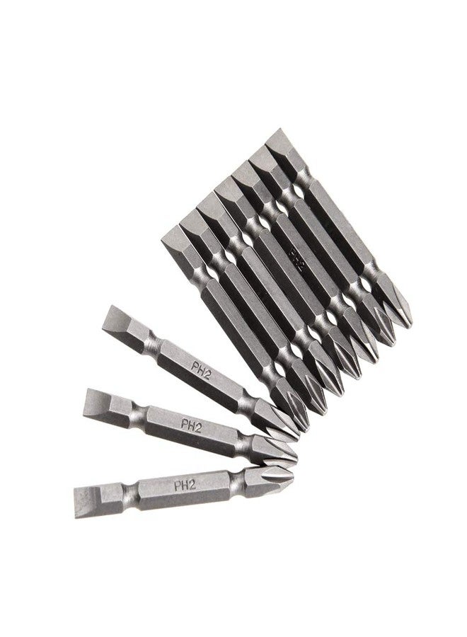 Inditrust PH2 Bits Screwdriver Plus and Minus Bit, Shape +/- (10 BITS) - Image 1